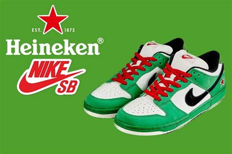 nike sb x heineken|Heineken sb dunk low shoes.